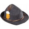 Bavorský klobúk sivý plstený Bavorsko Oktoberfest