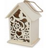 Závesný drevený domček / búdka na domaľovanie - prírodný sv.