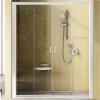 RAVAK Sprchové dvere, posuvné štvordielne NRDP4-150, satin/sklo transparent