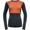 Dámske funkčné tričko Devold Lauparen Merino 190 Shirt Wmn Veľkosť: L / Farba: modrá/oranžová