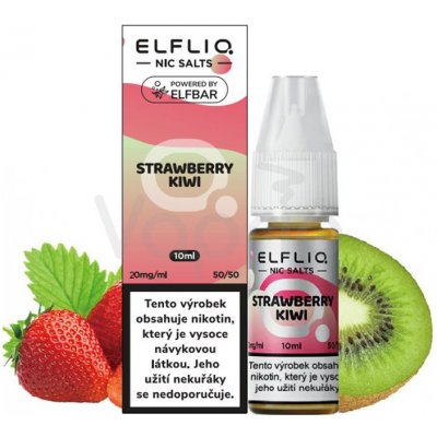ELFLIQ Nic SALT - Jahoda a kiwi (Strawberry Kiwi) 10ml - 20mg