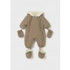 Overal zimný zateplený kožušinkou a rukavice, papučky Mayoral - 1502615057 Veľkosť: 70