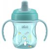 CHICCO Hrnček Training s držadlami 200 ml modrá