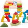 Bigjigs Toys Drevené skladacie oblúky a trojuholníky