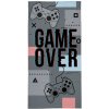 DETEXPOL Osuška Game Over grey Bavlna Froté, 70/140 cm