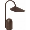Ferm Living Prenosná lampa Arum, dark chocolate 1104270856