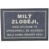 GDmats, POSLEDNÁ ŠANCA: Rohožka Milý zlodej 40x60 cm - na von aj na doma, 40x60, šedá