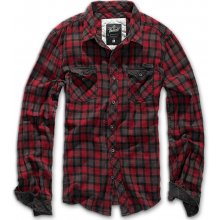 Brandit Duncan Checked shirt red/brown