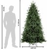 Umelý plastový vianočný stromček v zelenom farebnom prevedení na stojane 81 x 210 cm Clayre & Eef 41370