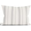 MKLozkoviny.sk Bavlnená obliečka na vankúš Natural 40 × 60 cm - Prúžky šedé- -