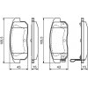 BOSCH Sada brzdových platničiek kotúčovej brzdy 0986494223
