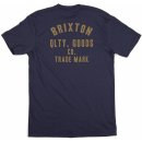 Brixton Woodburn Tee Navy Gold