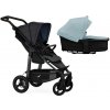 TFK Mono4 2v1 Premium Black Combi carrycot + Seat unit Nafukovacie kolesá Hlboká vanička Blue Dual Color