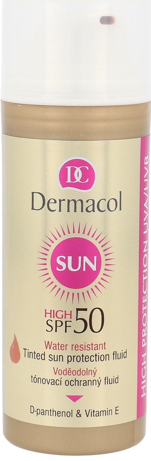 Dermacol Sun tónovací vodeodolný pleťový fluid SPF50 50 ml