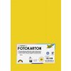 Folia Dekoračný kartón, 2 stranný, A4, 300 g, 50 listov, FOLIA, zlatožltý
