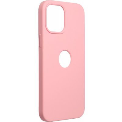 Púzdro Forcell Soft-Touch SILICONE APPLE IPHONE 12 PRO MAX ružové výřez na logo