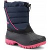 Juniorské snehule KangaROOS K-Ben dk navy / daisy pink 30 EU