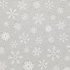 Dekoračná látka nepremokavá šedá, bielo-strieborné vločky, š.140