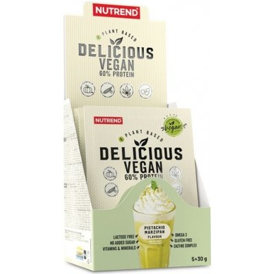 Nápoj Nutrend Delicious Vegan Protein 5x30g pistácie+marcipán