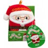 Squishmallows Vánoční ozdoba Santa s brýlemi Nick 10 cm