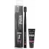 Curaprox Black is White 5460 Ultra Soft zubná kefka + bieliaca pasta s aktívnym uhlím a hydroxylapatitom 8 ml darčeková sada