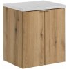 Súprava skrinka Comad Nova Oak NOVA OAK A 82-50-2D, doska Comad Nova White NOVA WHITE 89-50