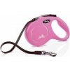 Vodítko FLEXI Classic New M opasok 5m/25kg ružová