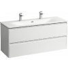 Laufen Base for Palace - Skrinka s umývadlom, 53x118x44 cm, 2 zásuvky, matná biela H8607092601071