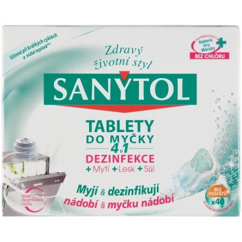 tablety do umývačky Sanytol tablety do myčky 4v1 40 ks