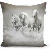 Sablio Vankúš Biele kone - 40x40 cm