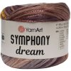 YarnArt Symphony Dream 3102 Fialová, žltá, staroružová