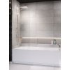 RADAWAY MODO NEW PNJ II 90cm vaňová zástena pevná jednodielna, profil chróm, sklo číre, 10006090-01-01