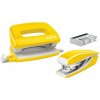 LEITZ Set mini zošívačky a dierovačky WOW, žltá