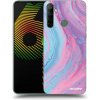 Púzdro Picasee silikónové Realme 6i - Pink liquid čiré