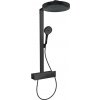 Hansgrohe Rainfinity, Showerpipe 360 1jet s termostatom ShowerTablet 350, čierna matná, HAN-26853670