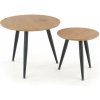 Halmar SADA 2x Konferenčný stolík ZENYA dub/čierna V-CH-MENTONA_2-LAW + záruka 3 roky zadarmo