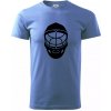 Florbal maska - Klasické pánske tričko vyššej gramáže - S ( Svetlomodrá )