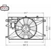 Ventilátor chladenia motora DENSO DER50003