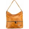 VIVIAN dámska koženková kabelka Svetlohnedá