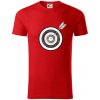 Terč na lukostreľbu - Tričko z organickej bavlny - XL ( Červená )