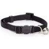 Nobleza nastaviteľný obojok pre mačky s rolničkou v rôznych farbách Čierna