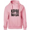 Nápis Krav Maga - Oversized mikina dámská Moon - kratšia + širšia - XS ( Ružová )