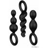 Sada análních kolíků Satisfyer Booty Call Black, 3 ks