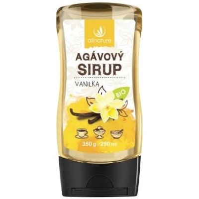 Allnature Agávový sirup bio Vanilka 250 ml