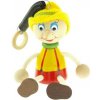 Pinocchio s klobúkom na pružine