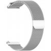Techsuit - Watchband 18mm (W009) remienok pre Huawei Watch GT 4 (41 mm) / W1 / Honor Watch S1 / Garmin Venu 2S / Vivoactive 4S – strieborný KF2331229