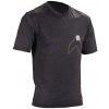 LEATT Cyklistický dres s krátkym rukávom - MTB TRAIL 1.0 X-FLOW - čierna XS