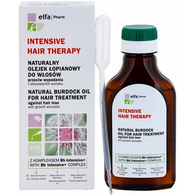 Intensive Hair Therapy Bh Intensive+ olej proti padaniu vlasov s rastovým aktivátorom Natural Burdock Oil 100 ml