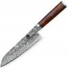 DELLINGER kuchyňský nůž M390 Cocobolo Santoku 180 mm