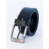 Pánsky kožený opasok PM-3-21-26 čierny, Obvod pásu/celková dĺžka opasku 90cm